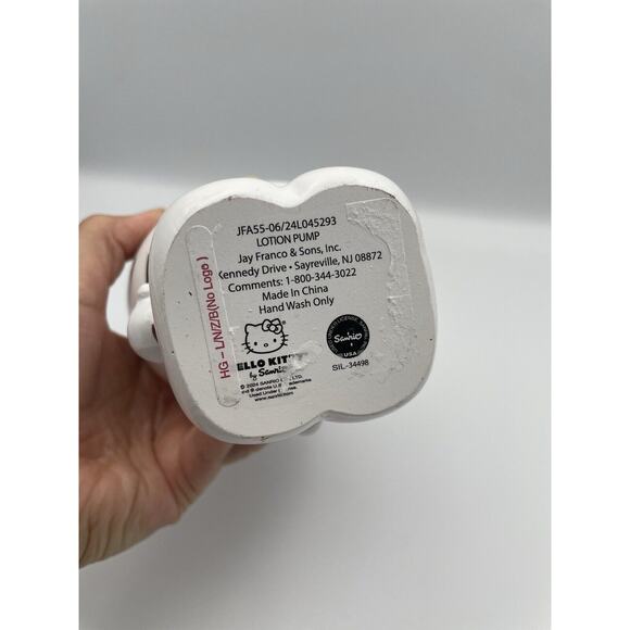 Hello Kitty Head Rose Gold Bow Soap Lotion Dispenser Pump Sanrio 6" NEW - Picture 7 of 7